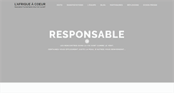 Desktop Screenshot of lafriqueacoeur.com
